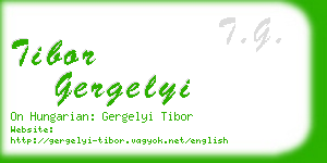 tibor gergelyi business card